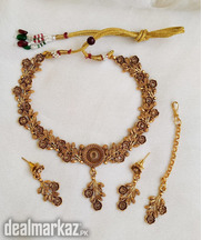 Indian Rajhwari Stone Necklace Set