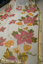 Nikkah Dupatta | Organza Hand Painted Dupatta By Madihajahangir.com