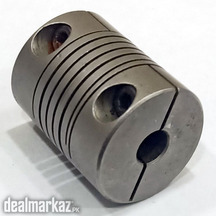 HELI-CAL 7X7mm Bore Hard Iron Motor Shaft Flexible Coupling C129