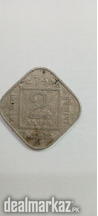 2 Anna's دو آنہ India 1918. George 5 king Emperor