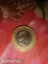 Elizbath one pound oreginal gold plated