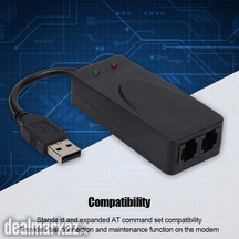 USB Fax Modem Dual Port USB2.0 56K External Modem Driver for Win 98200