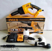 INGCO Wireless High Pressure Car Washer with Battery & Charger
