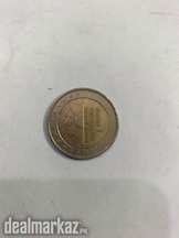 A big size coin of 2 Euro , Nederland,2001