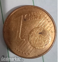 1 Euro-cent of Germany (Copper plated)