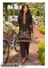 2 Pcs Amna.B Women's Unstitched Linen Printed Suit
