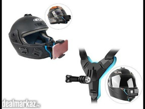Helmet Chin Mount Holder with Phone Stand and Remote
