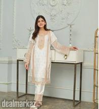 3 pc Embroidered Organza Suit