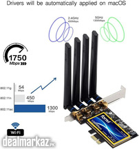 Fenvi T919 PCI-E WiFi WiFi Card Mac OS 4 antenna B. T 4.0