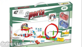 Rail Car Toy Track Playset