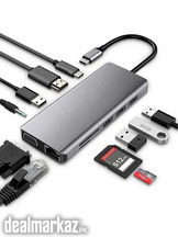 11 in 1 Multiport Type C to USB C 4K HDMI Adapter USB HUB