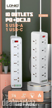 Ldnio SC10610 30W 6-Port USB Charger Power Extension With 10*Outlets