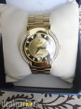Swister Quartz watch 23 k gold plated