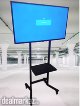 Floor stand for LCD LED tv FS-02 with wheels and shelf
