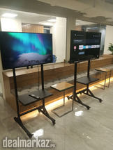 Lcd led tv portable floor stand trolley for office home zs-01