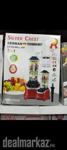 Silver Crest Electric 2 in 1 Juicer/Blender and Dry Mill Jar - 2680-W