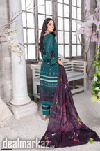3 Pcs Women Unstitched Lawn Printed Suit