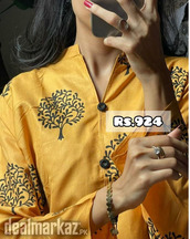 Yellow with black suit