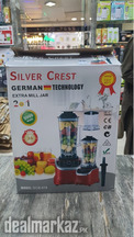 Silver Crest Electric 2 in 1 Juicer/Blender and Dry Mill Jar - SCB919