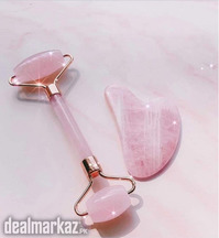 Original Rose Quartz Face Roller & Guasha Jade Roller