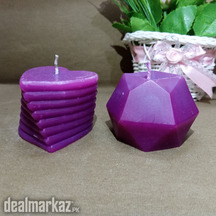 3D Heart & Diamond Shape Scented Candles (Pair)