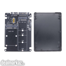 M.2 NGFF MSATA SSD to SATA 3.0 Adapter Card 2 in 1 Converter Card M.2
