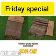 Premium quality men's woolen plain shawl