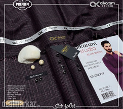 Luxury men suit Alkaram slub wool