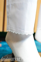 Women Bottom - White Trousers from Mj by Madiha Jahangir