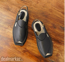 Double Black Kaptan Chappal