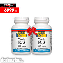 Bundle Pack – Natural Factors Vitamin K2 60 Ct