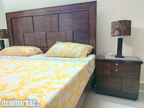 King Size Double Bed wood with side tables only