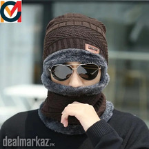 Beanie Cap Neck Warmer Beanie Full Set-2 Piece Cap