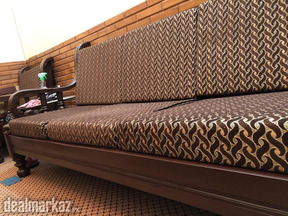 Wooden Sofa set and glass table set