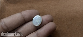 White Opal with Green Fire