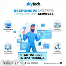 SkyTech's website development