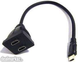 HDMI Splitter Cable Plug to 2 x HDMI Sockets ORIGINAL UK ZONE