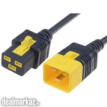 UPS COMPUTER CABLE 16A IEC C19 FEMALE - IEC C20 MALE 2M WITH BLACK LOC