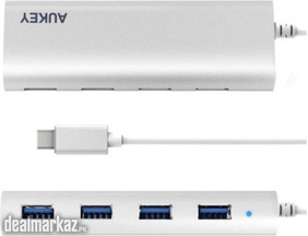 Aukey CB-C12 - Type C Hub 4 Poorten USB 3.0 Aluminium USB C Hub ORIGIN