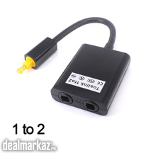 EITK 1 to 2 Fiber Optic Splitter, 1 to 2 Toslink Fiber Optic Digital O