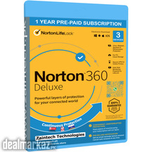 Norton 360 Deluxe - 1 User - 3 Devices - 25 GB Cloud - VPN