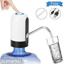 Water dispenser bottle electric rechargeable pump