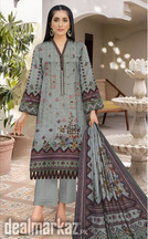 "BAREEZA" EMBROIDERED SHAMREY Unstitched 3 PIECES PRINTED