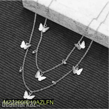 Beautiful Butterfly Necklace In Silver