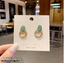 Elegant Emerald Dangle Earrings