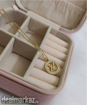 Zirconia Lovis Voton Golden Pendant
