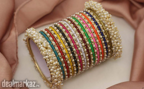 Beautiful Gajra Multi Bangle Set