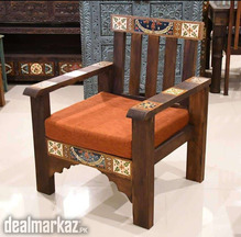 Wooden sofa set. Swati carving. Antique design. 5 seater.