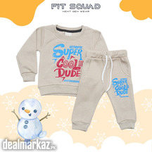 Fleece cotton winter tracksuits for kids