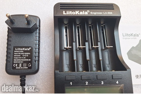 LiitoKala Lii-500 LCD 18650 Battery Charger with Adapter for Lithium B